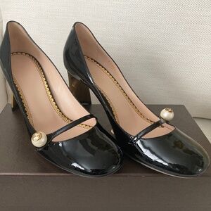 Gucci Bernice Crystal Nero Pumps Size 39